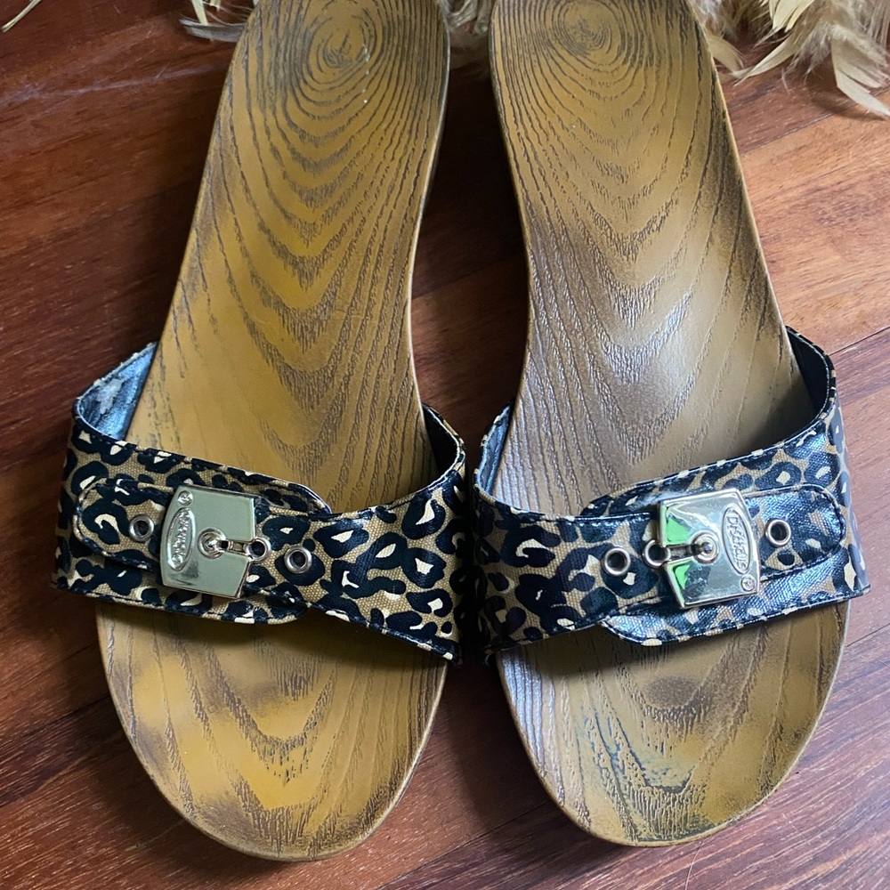 Dr. Scholls Leopard Print Slide/Sandal - Picture 2 of 9